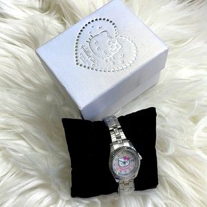 Authentic Silver Glitter Hello Kitty Watch